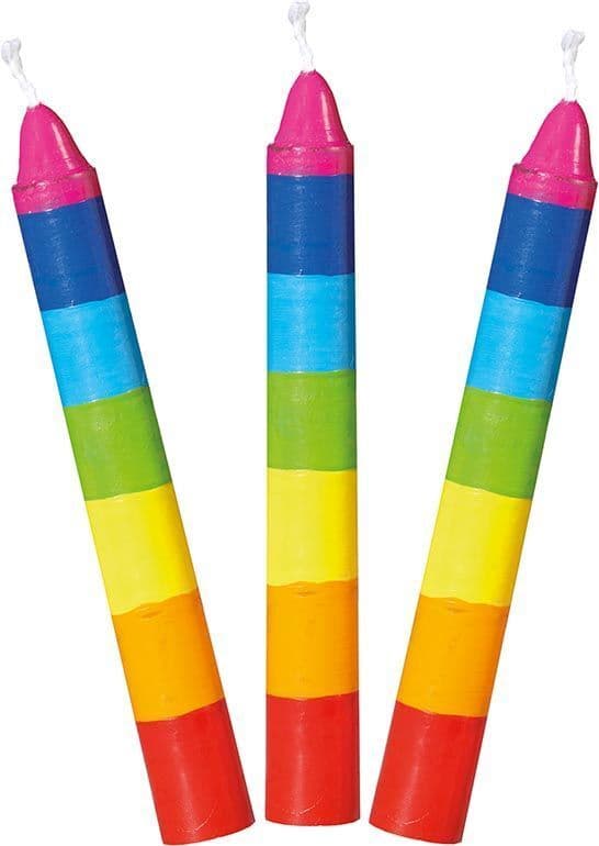 Geburtstagskerzen-Set, bunt (für Geburtstagskränze 106,Geburtstagskränze 108,55985,60721,60726,60706