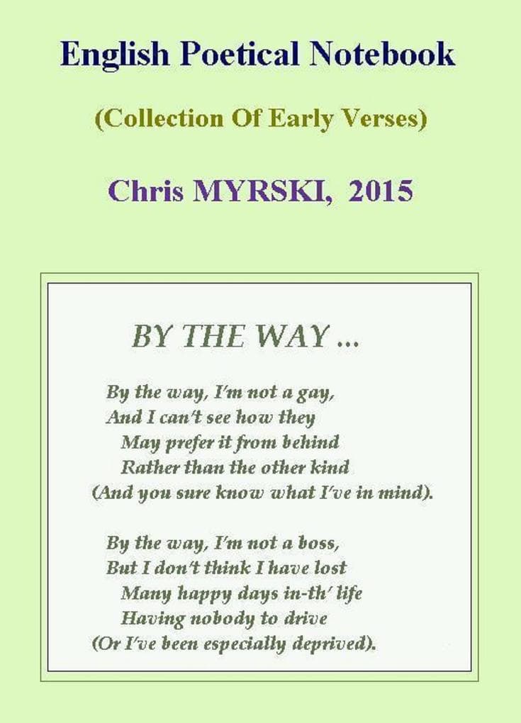 English Poetical Notebook