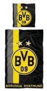 BVB 16802500 - BVB Bettwäsche mit Streifenmuster 135 x 200 cm, Borussia Dortmund 09