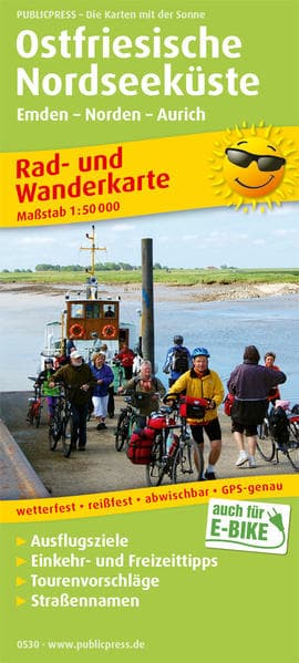 Ostfriesische Nordseeküste, Westlicher Teil 1:50 000