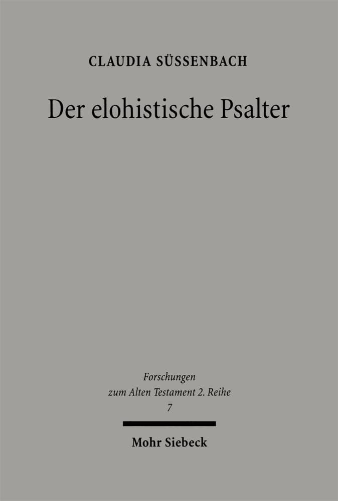 Der elohistische Psalter