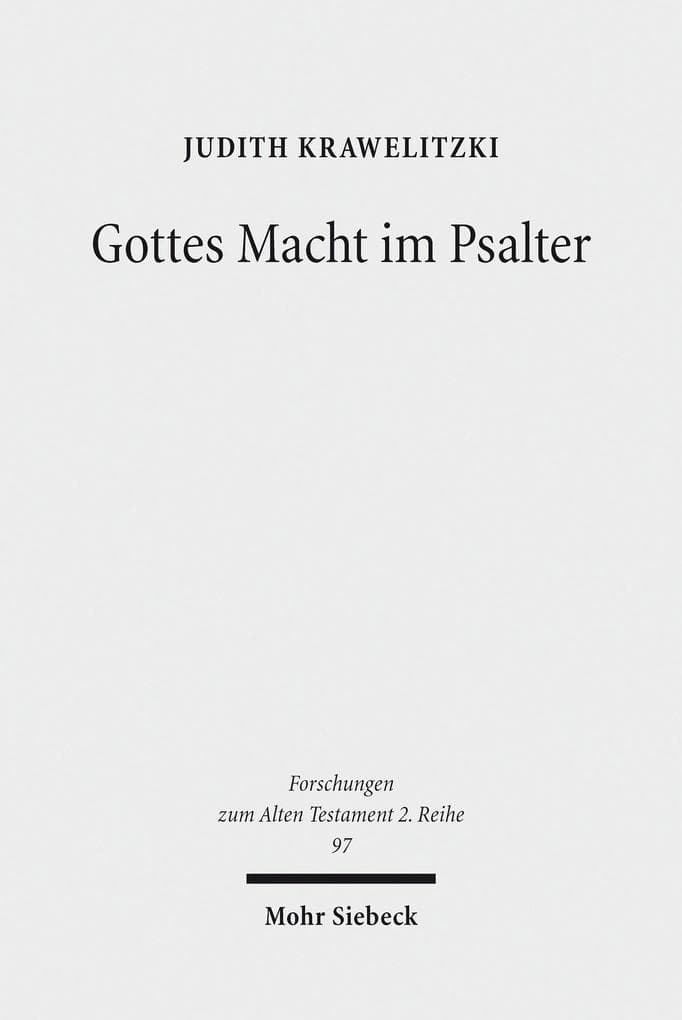 Gottes Macht im Psalter