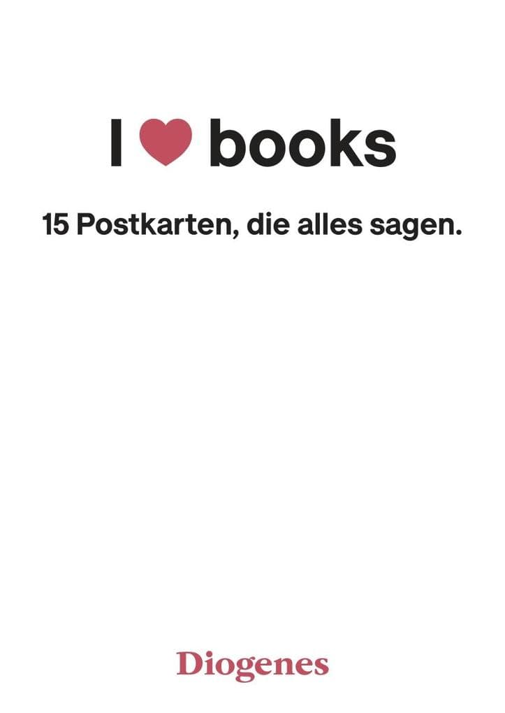 I Love Books: Postkartenbuch