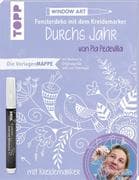 Vorlagenmappe Fensterdeko mit dem Kreidemarker - Durchs Jahr mit Pia Pedevilla. Inkl. Original Kreid