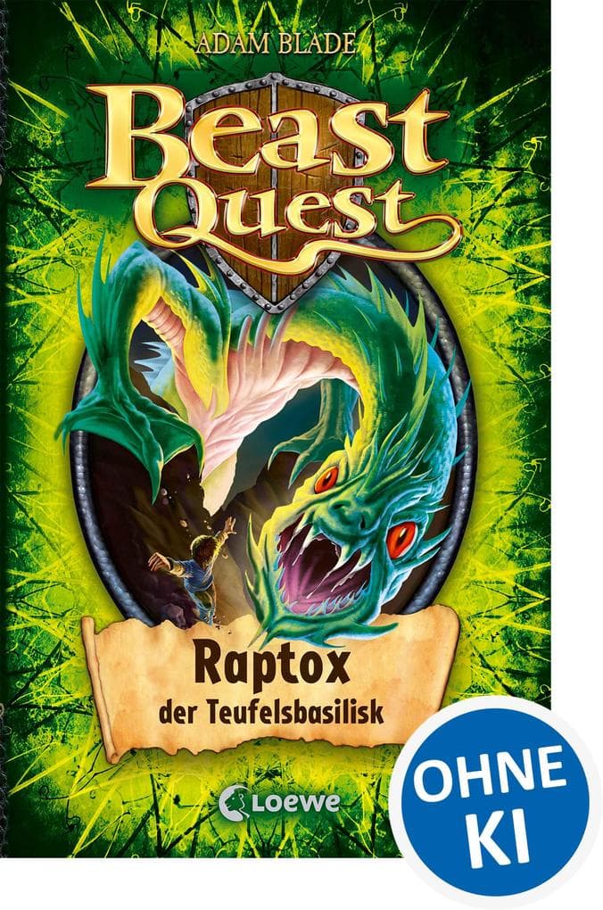 Beast Quest (Band 39) - Raptox, der Teufelsbasilisk: Spannungsreiche Abenteuergeschichte ab 8 Jahre