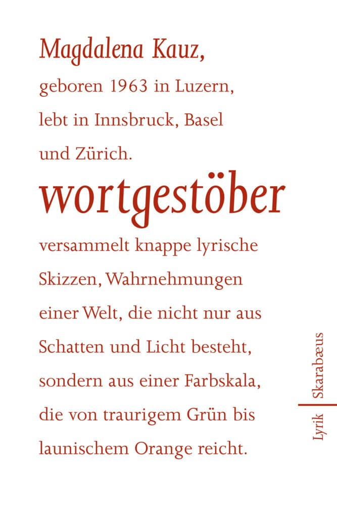 wortgestöber: Gedichte