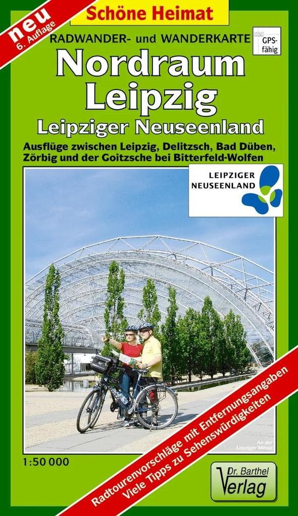 Radwander- und Wanderkarte Nordraum Leipzig 1 : 50 000 LZ bis 2027