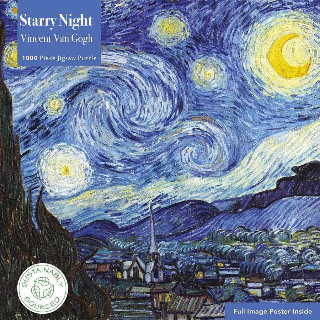 Adult Sustainable Jigsaw Puzzle Vincent Van Gogh: The Starry Night