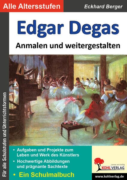Edgar Degas anmalen und weitergestalten