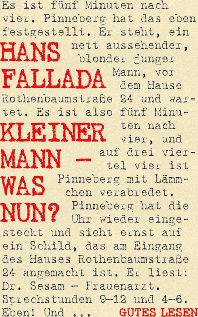 Kleiner Mann - was nun?