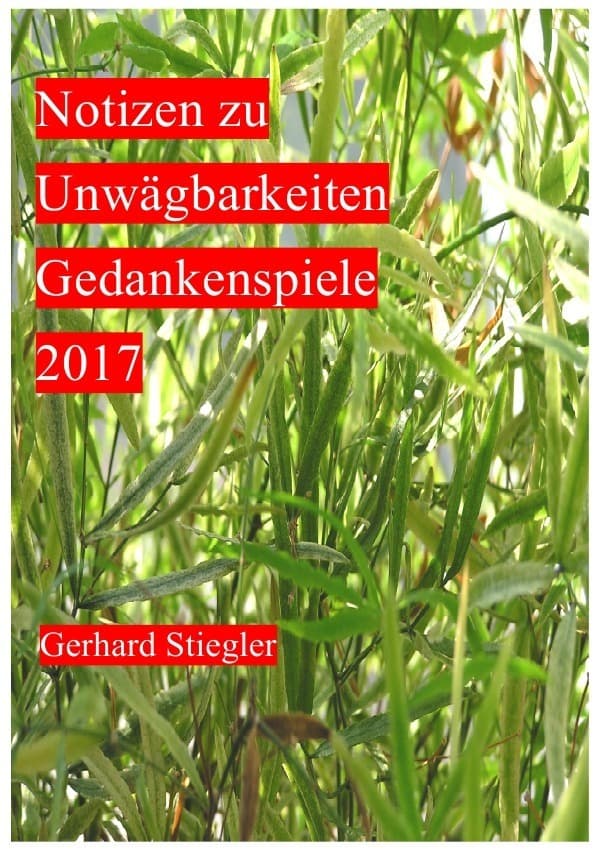 Notizen zu Unwägbarkeiten: Im Verlauf des Jahres 2017 notiert