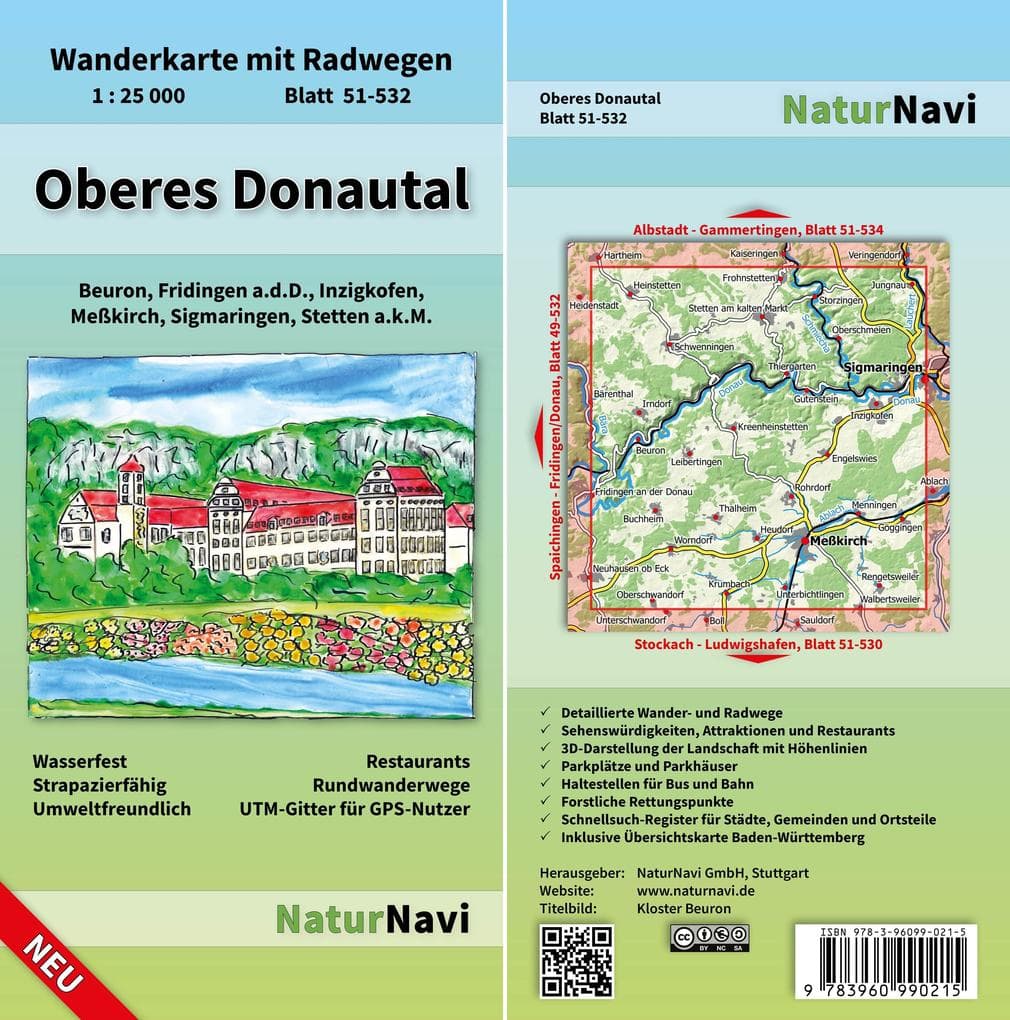Oberes Donautal 1 : 25 000 Blatt 51-532