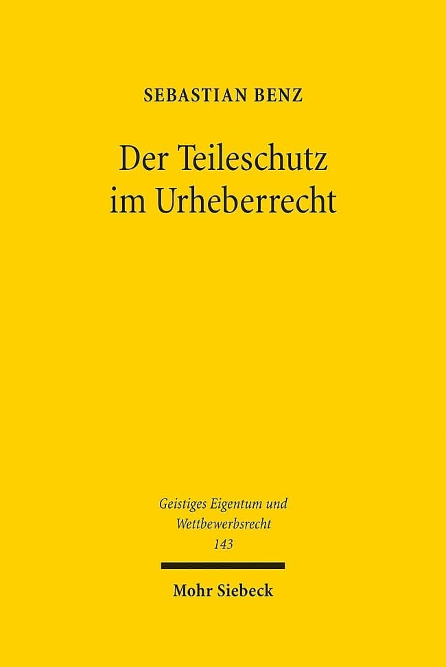 Der Teileschutz im Urheberrecht