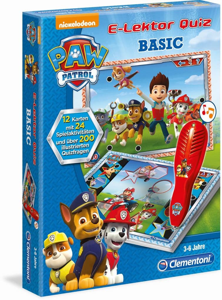 Clementoni - E-Lektor Quiz Basic Paw Patrol