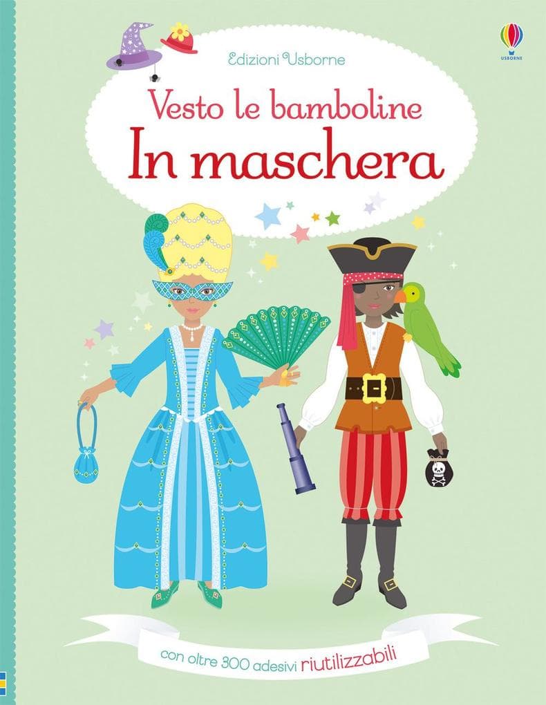 In maschera. Con adesivi
