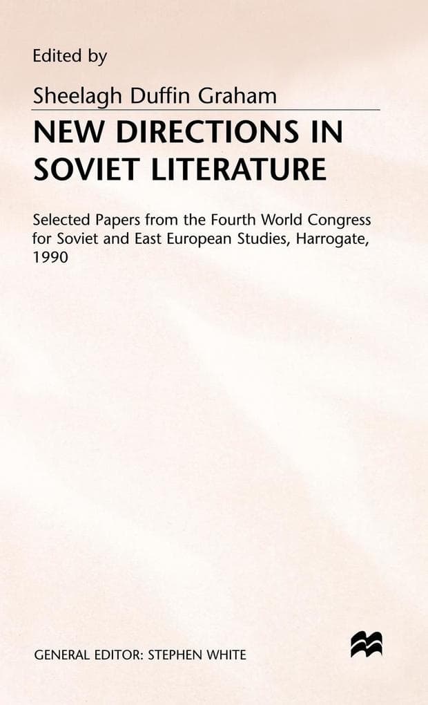 New Directions in Soviet Literature