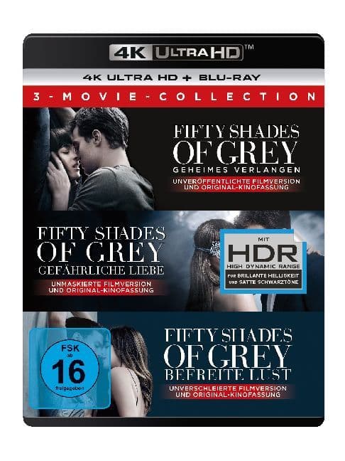 Fifty Shades of Grey - 3 Movie - Collection 4K, 6 UHD-Blu-ray