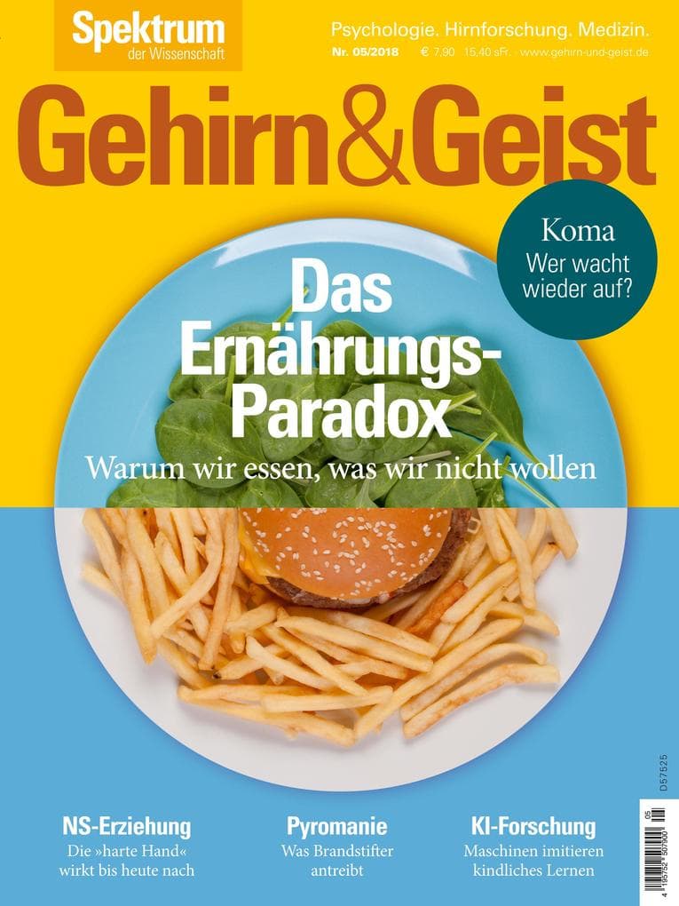 Gehirn&Geist 5/2018 Das Ernährungs-Paradox