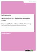 Demographischer Wandel im ländlichen Raum