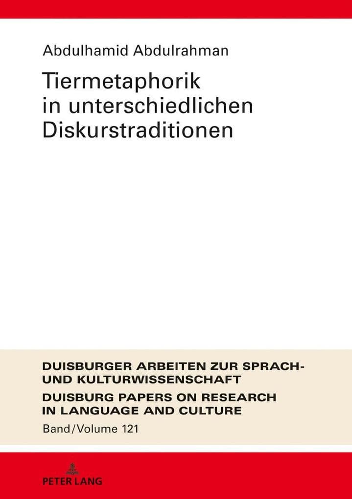 Tiermetaphorik in unterschiedlichen Diskurstraditionen