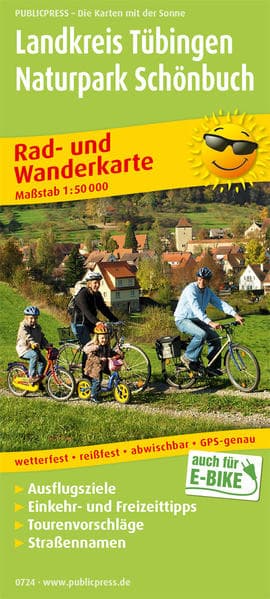 Landkreis Tübingen - Naturpark Schönbuch 1:50 000