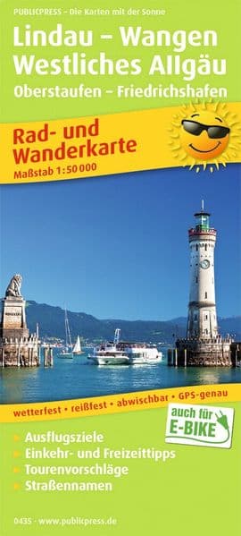 Lindau - Wangen - Westliches Allgäu 1:50 000