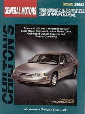 GM Lumina, Grand Prix, Cutlass Supreme, and Regal, 1988-96