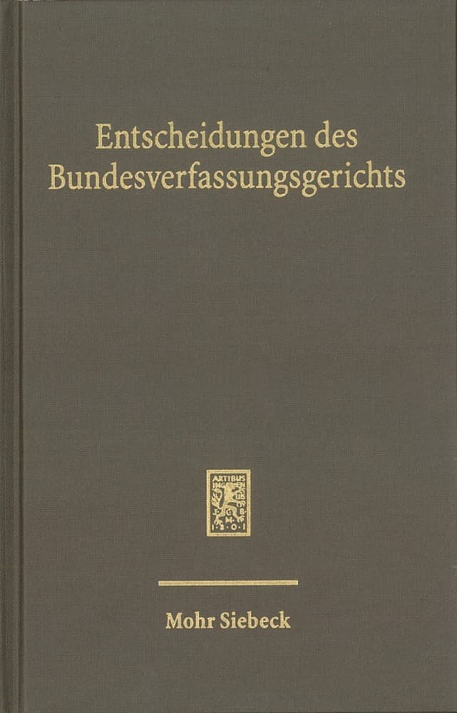 Entscheidungen des Bundesverfassungsgerichts (BVerfGE)