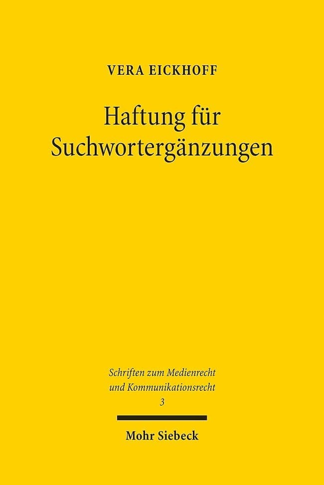 Haftung für Suchwortergänzungen