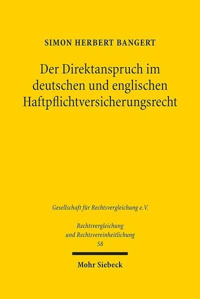 Der Direktanspruch im deutschen und englischen Haftpflichtversicherungsrecht