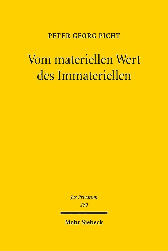 Vom materiellen Wert des Immateriellen