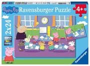 Peppa in der Schule Puzzle 2 x 24 Teile