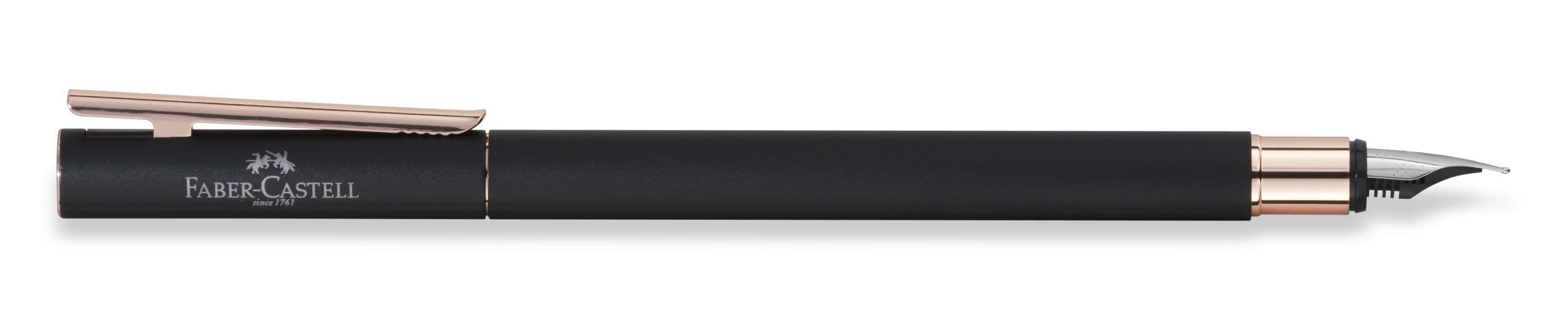 Faber-Castell Füller Neo Slim metal black, rosegolden, B