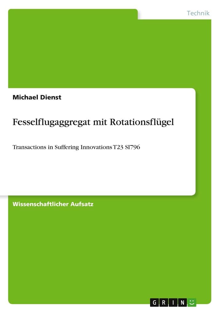 Fesselflugaggregat mit Rotationsflügel