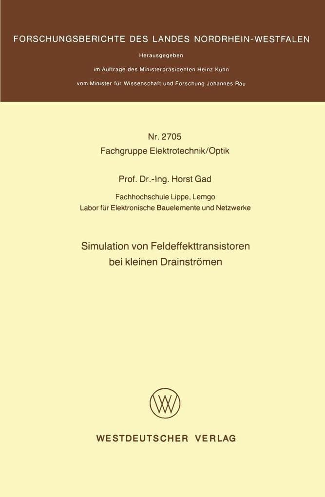 Simulation von Feldeffekttransistoren bei kleinen Drainströmen