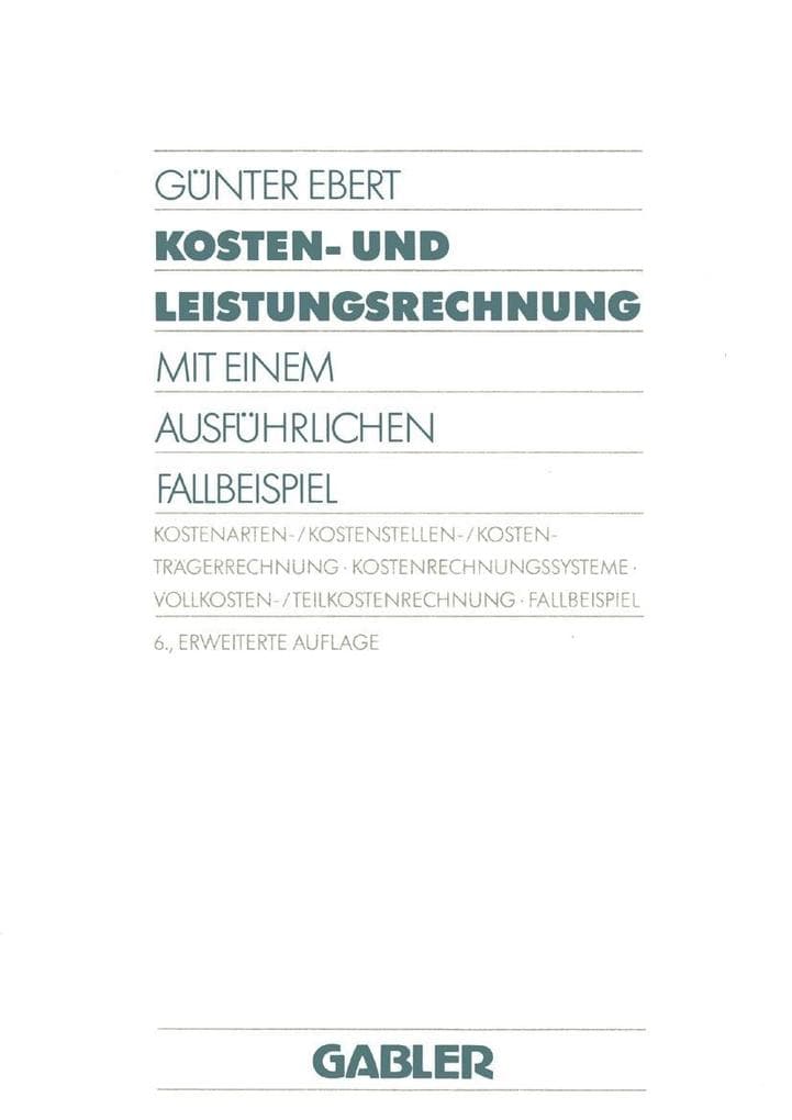 Kosten- und Leistungsrechnung