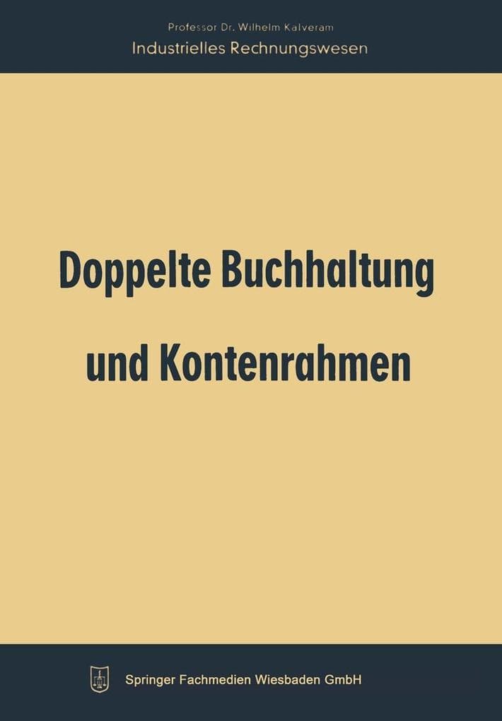 Doppelte Buchhaltung und Kontenrahmen