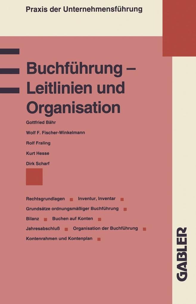 Buchführung - Leitlinien und Organisation