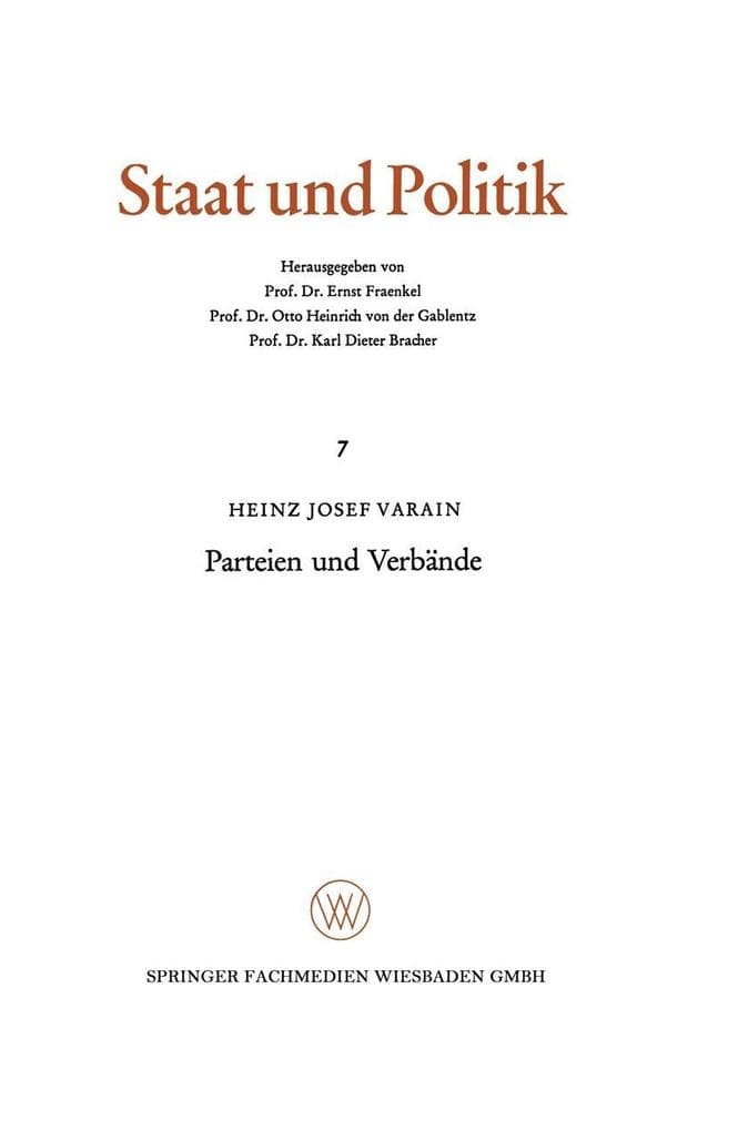 Parteien und Verbände
