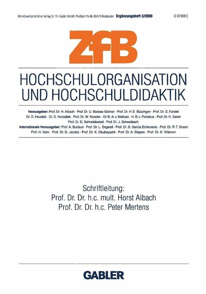 Hochschulorganisation und Hochschuldidaktik