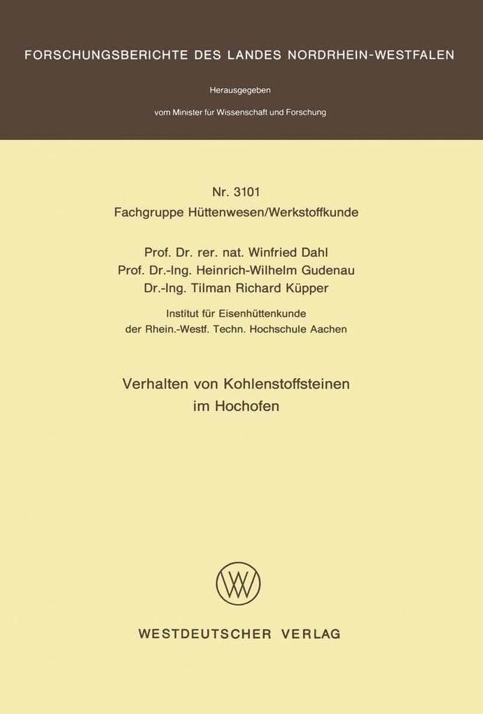 Verhalten von Kohlenstoffsteinen im Hochofen