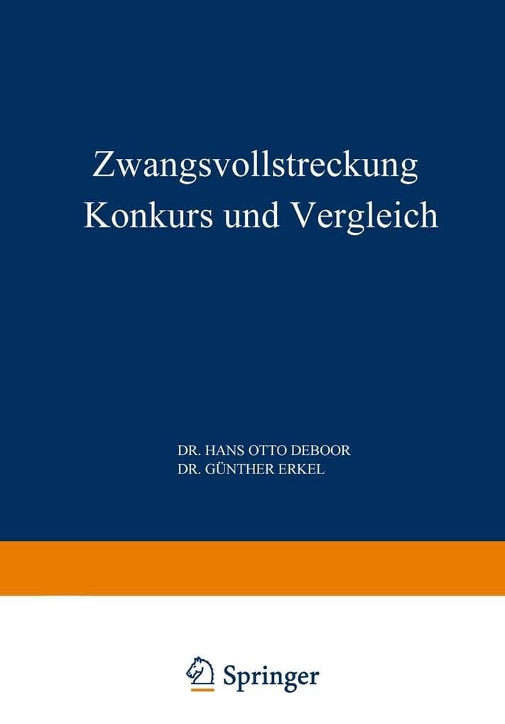 Zwangsvollstreckung Konkurs und Vergleich