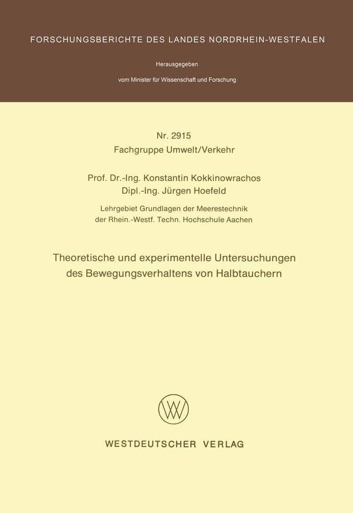 Theoretische und experimentelle Untersuchungen des Bewegungsverhaltens von Halbtauchern