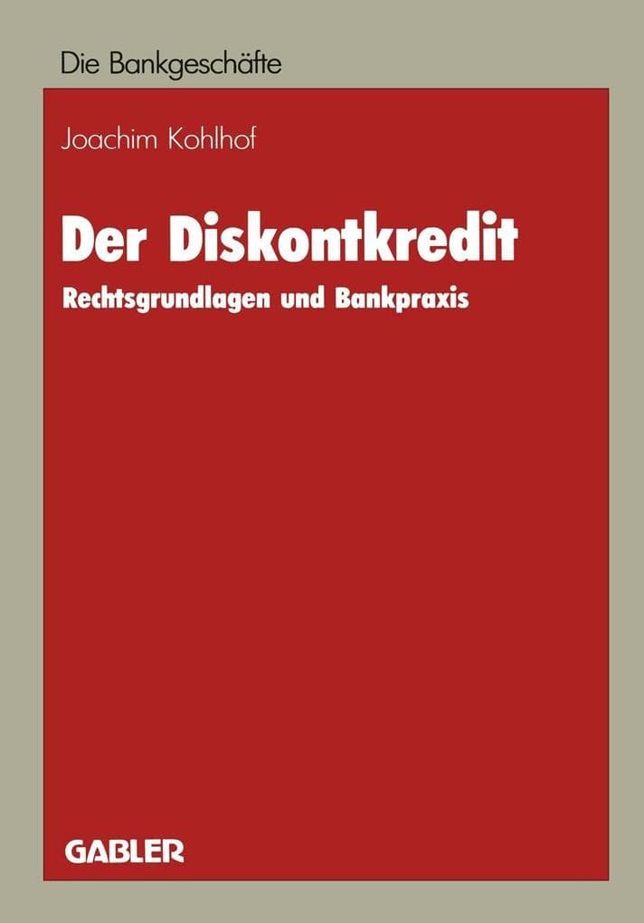 Der Diskontkredit
