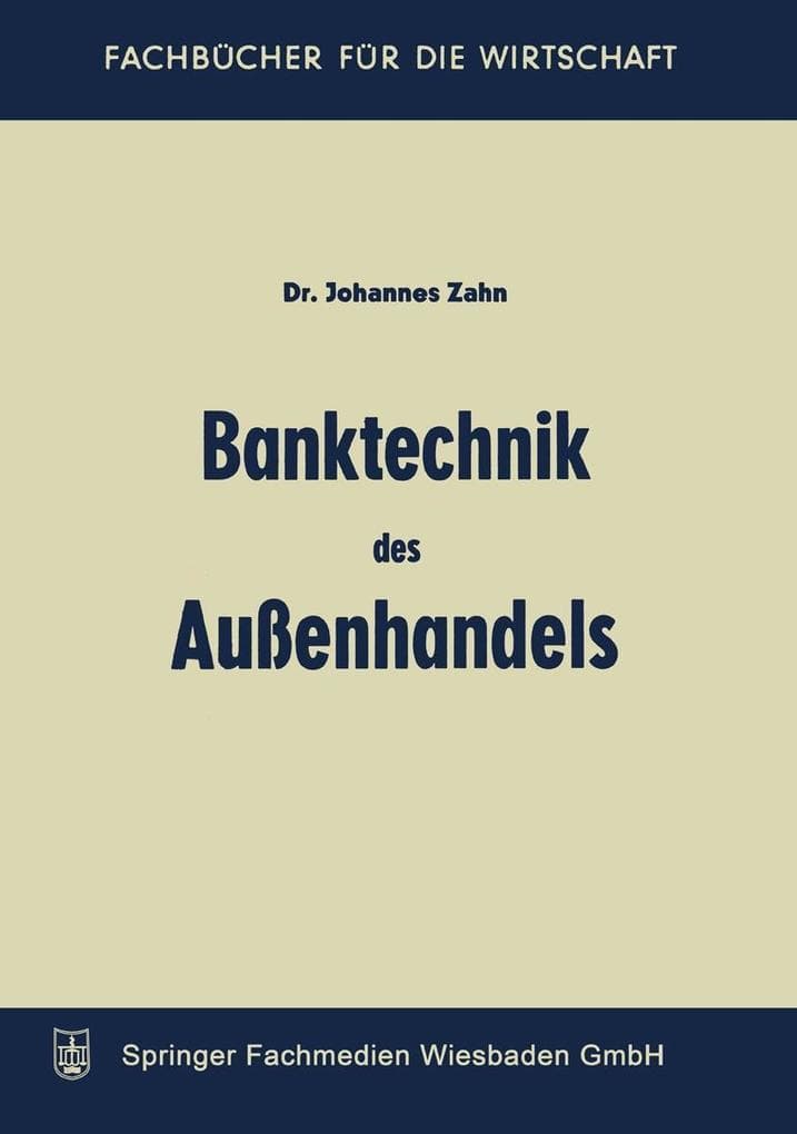 Banktechnik des Aussenhandels
