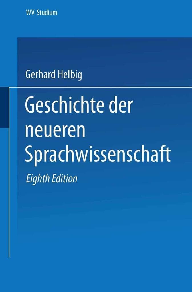 Geschichte der neueren Sprachwissenschaft