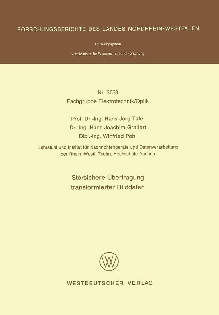 Störsichere Übertragung transformierter Bilddaten