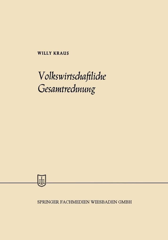 Volkswirtschaftliche Gesamtrechnung