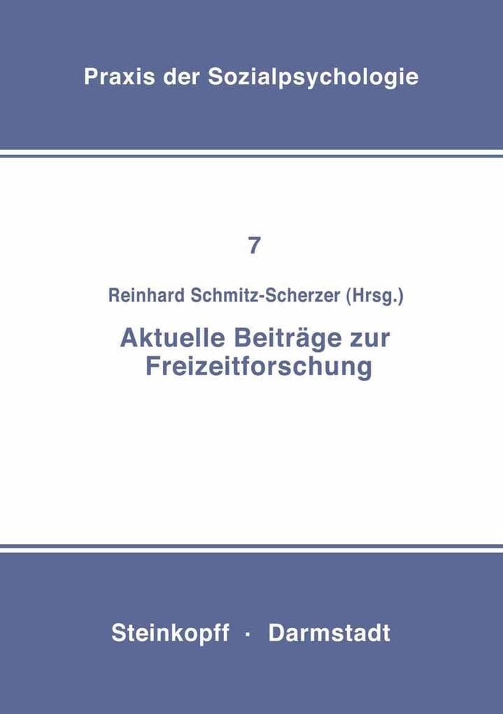 Aktuelle Beiträge zur Freizeitforschung