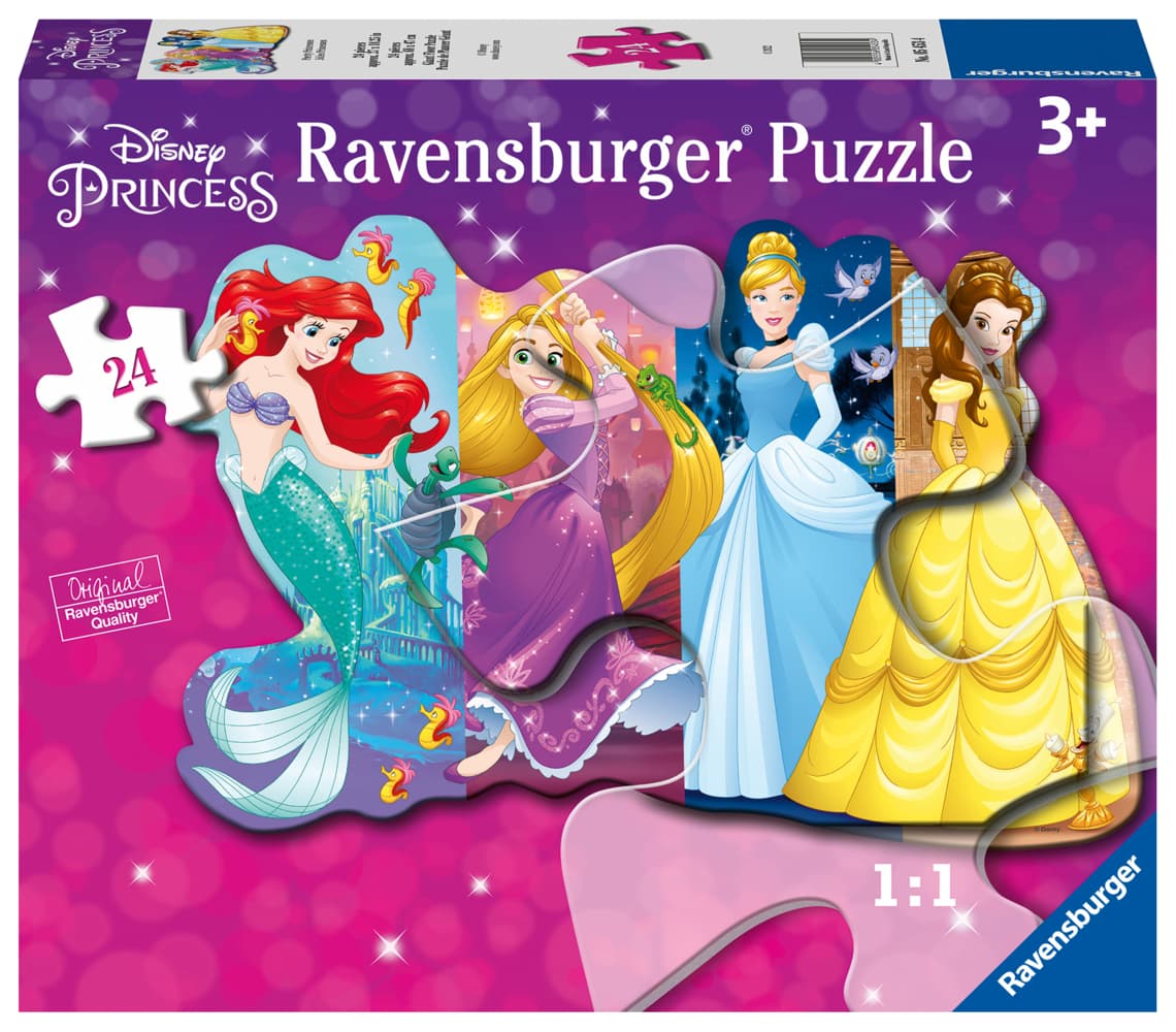 Kinderpuzzle 24 Teile - Disney Prinzessinnen - Schöne Prinzessinnen